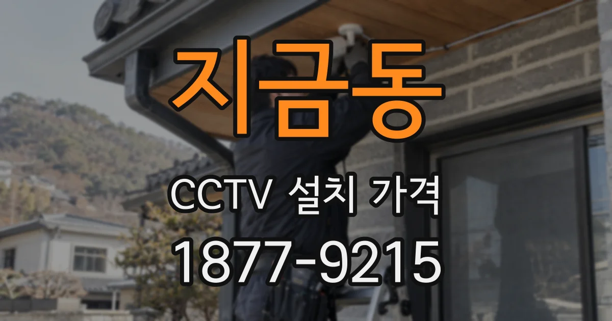 지금동 CCTV 설치 가격