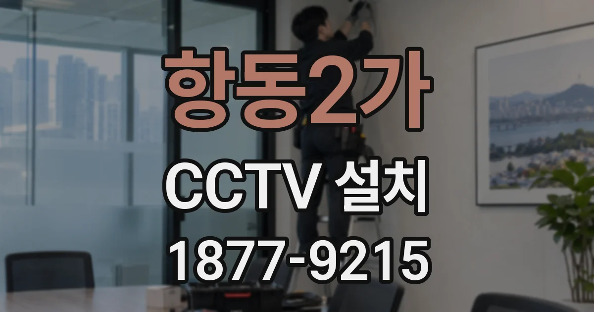 항동2가 CCTV 설치