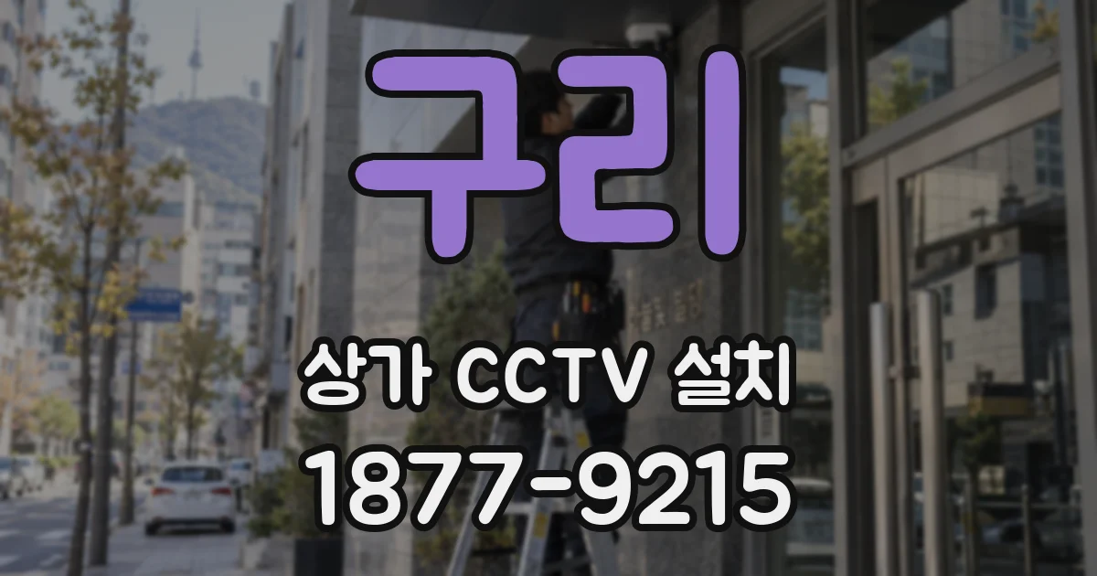 구리 상가 CCTV 설치