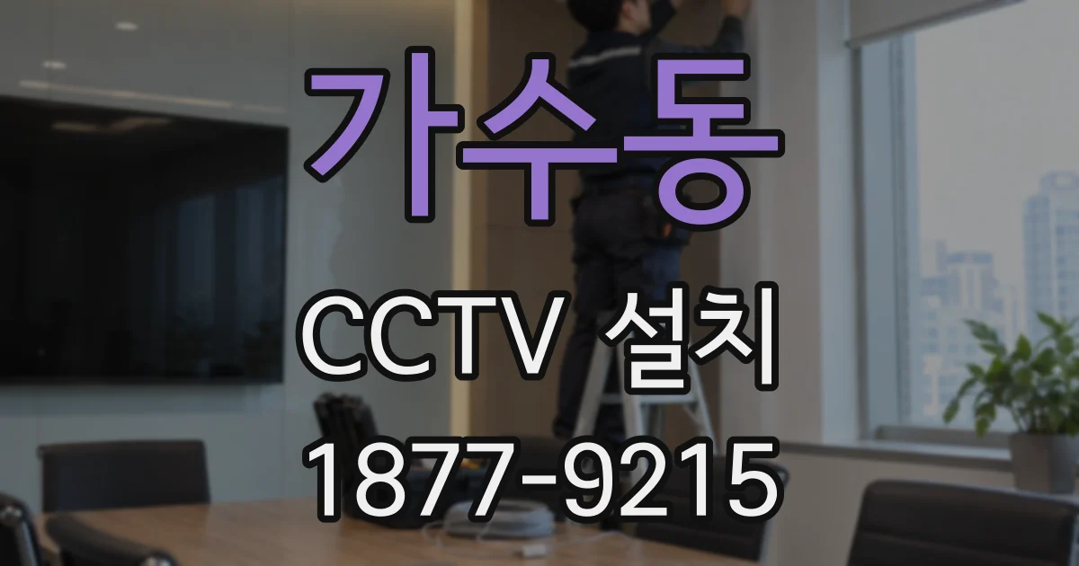 가수동 CCTV 설치