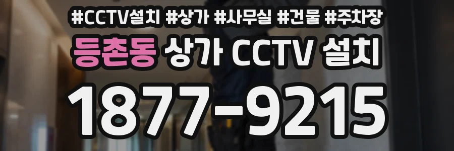 등촌동 상가 CCTV 설치