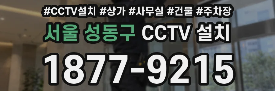서울 성동구 CCTV 설치