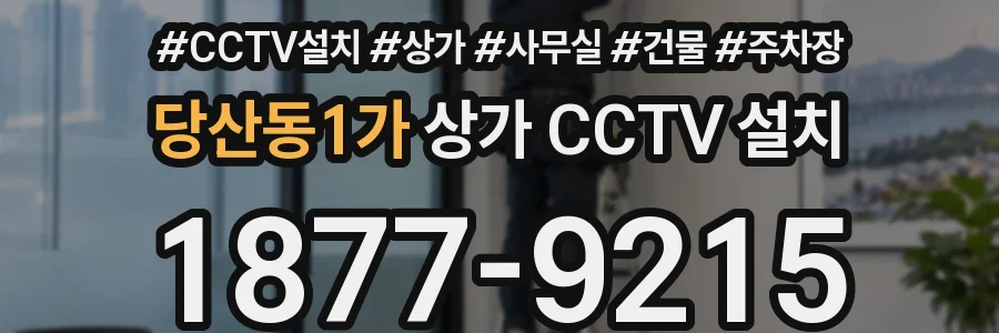 당산동1가 상가 CCTV 설치