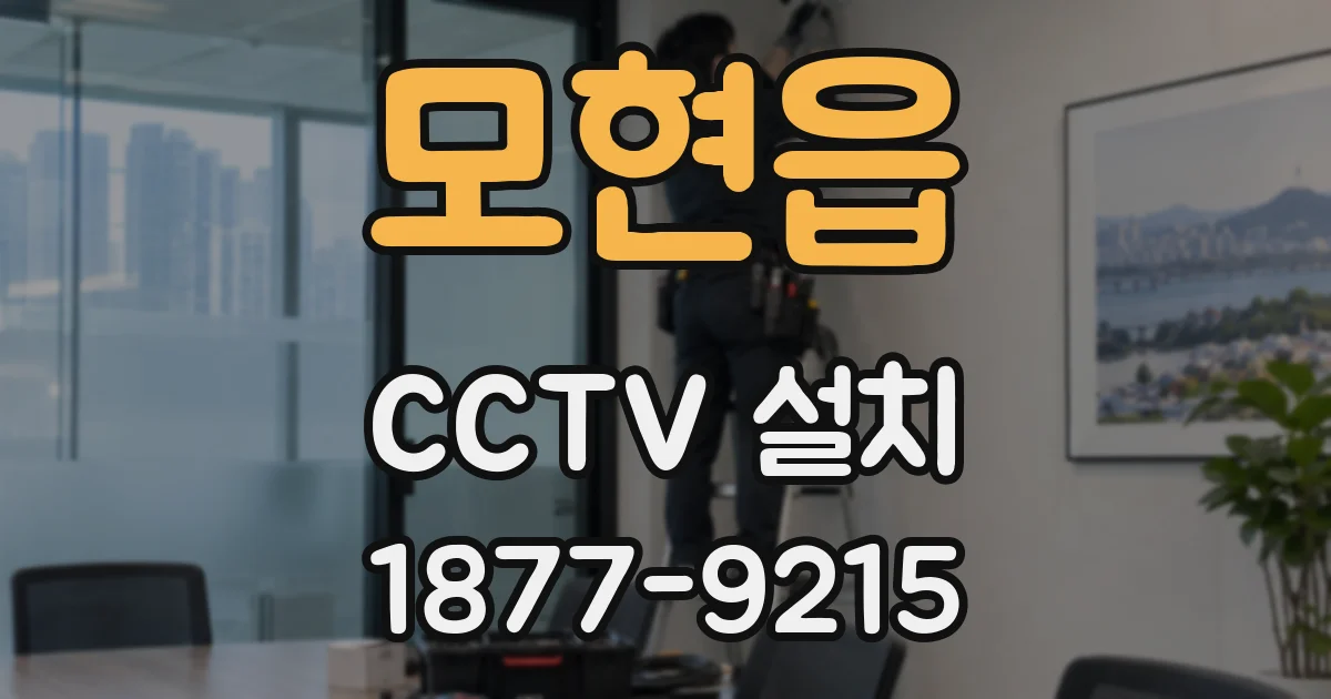모현읍 CCTV 설치