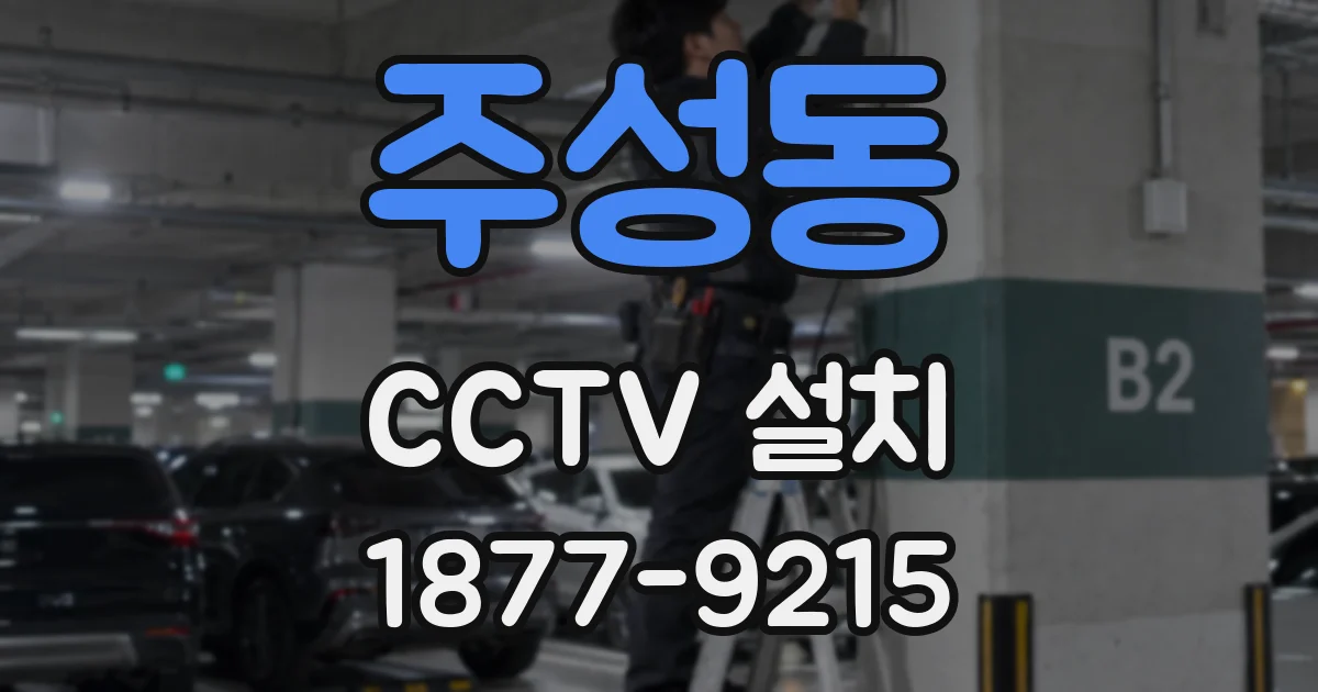 주성동 CCTV 설치