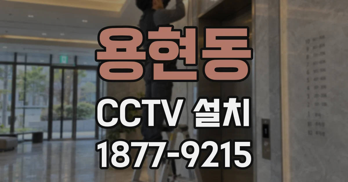 용현동 CCTV 설치