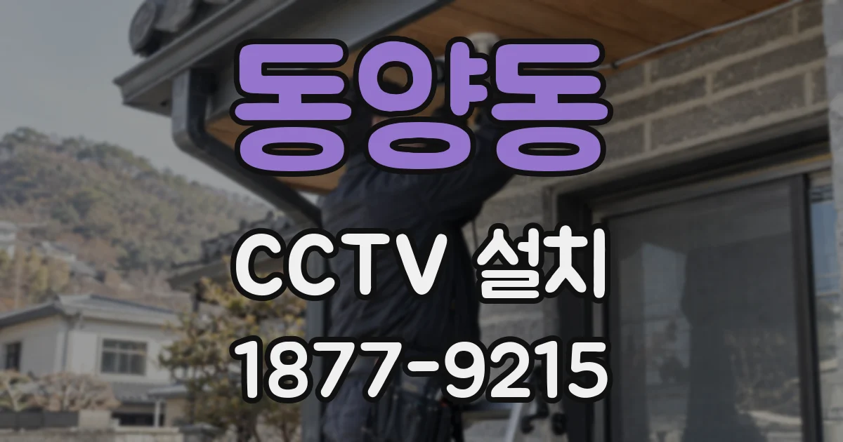 동양동 CCTV 설치
