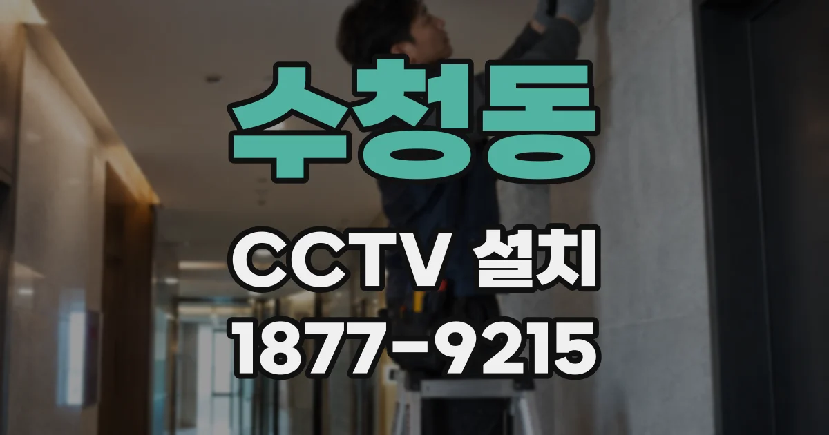 수청동 CCTV 설치