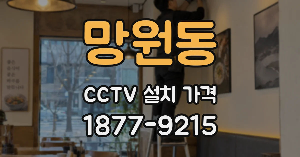 망원동 CCTV 설치 가격