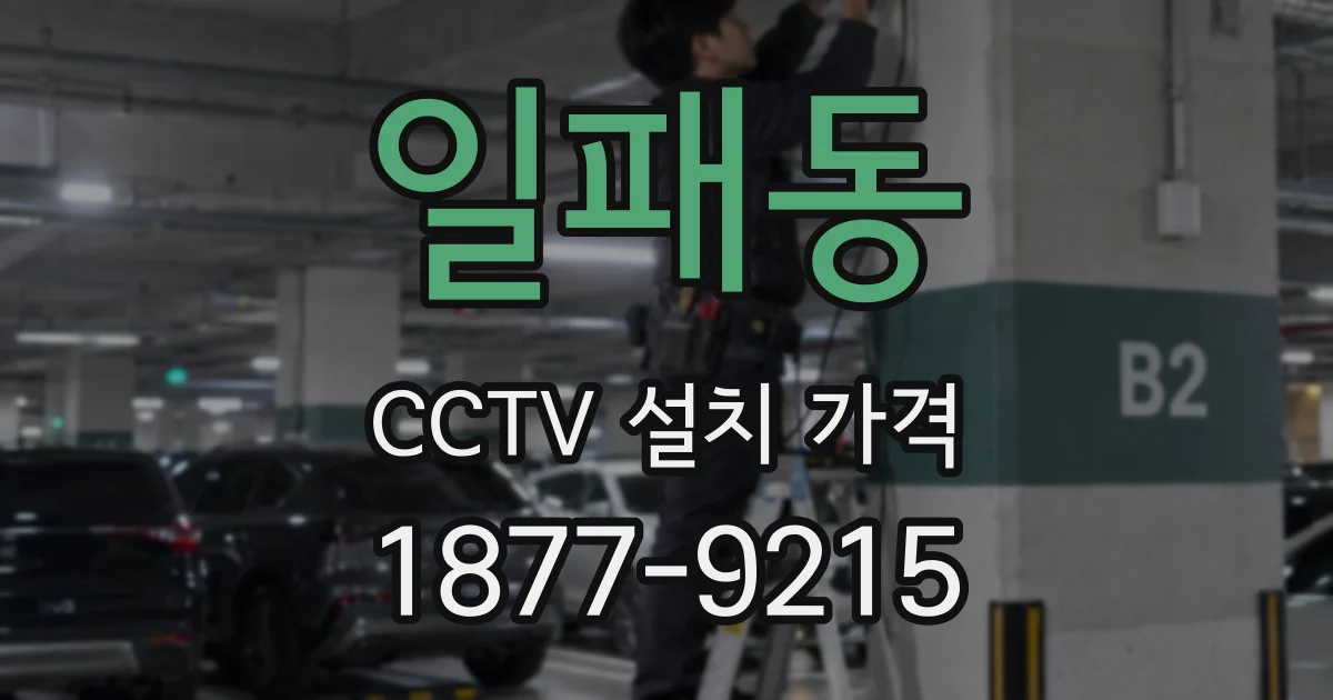 일패동 CCTV 설치 가격