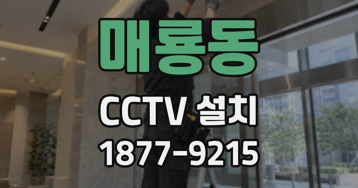 매룡동 CCTV 설치
