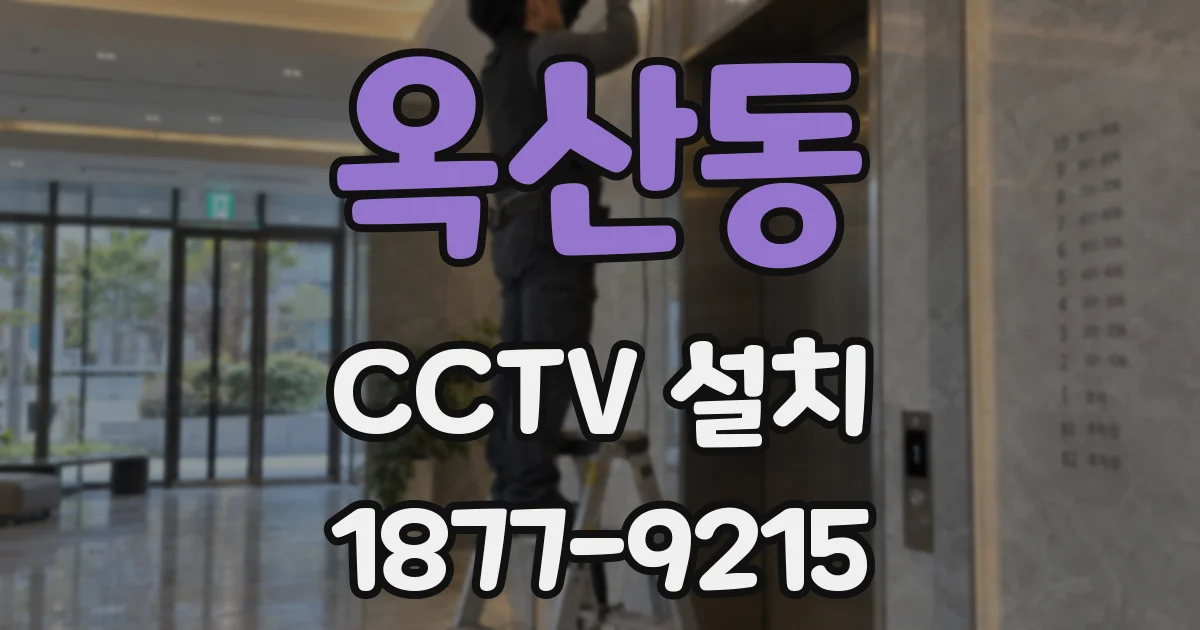 옥산동 CCTV 설치