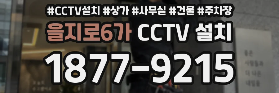 을지로6가 CCTV 설치