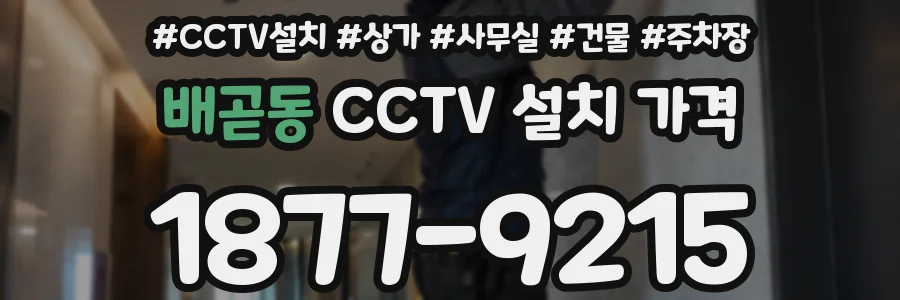 배곧동 CCTV 설치 가격
