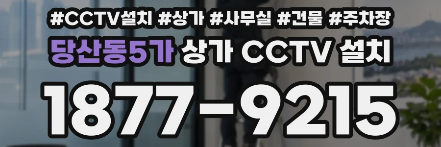 당산동5가 상가 CCTV 설치