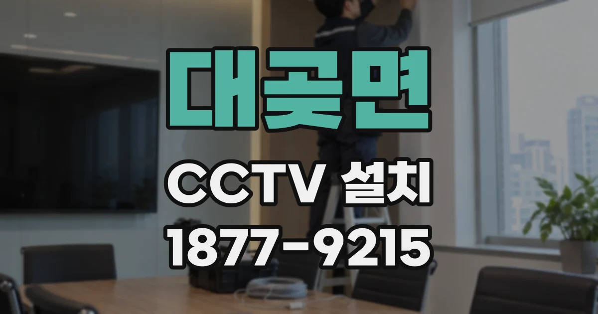 대곶면 CCTV 설치