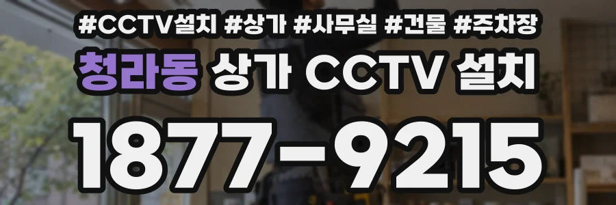 청라동 상가 CCTV 설치