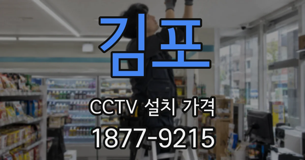김포 CCTV 설치 가격