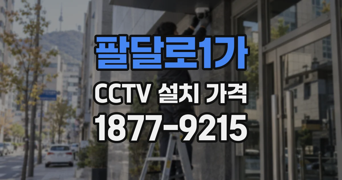 팔달로1가 CCTV 설치 가격