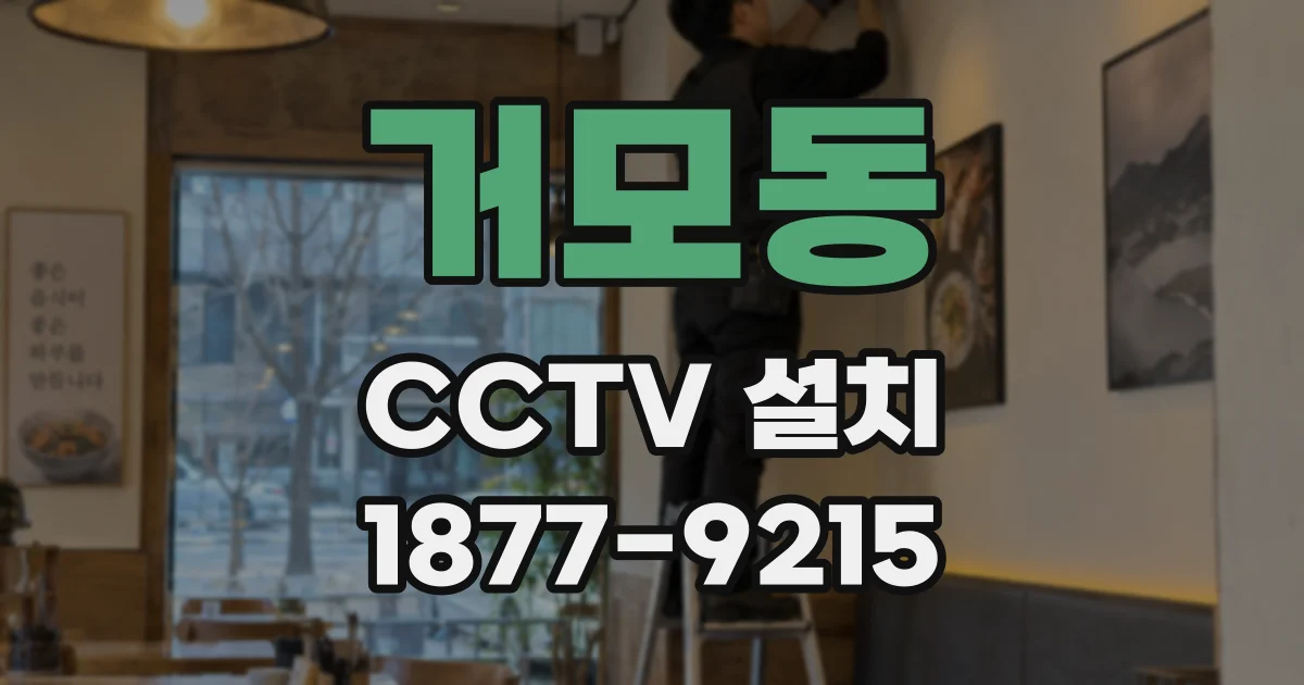 거모동 CCTV 설치