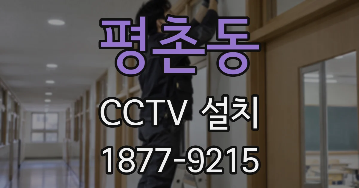 평촌동 CCTV 설치
