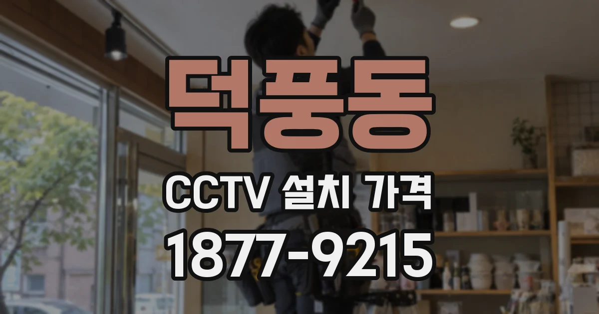 덕풍동 CCTV 설치 가격