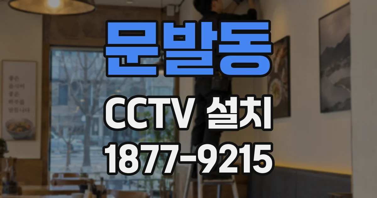 문발동 CCTV 설치