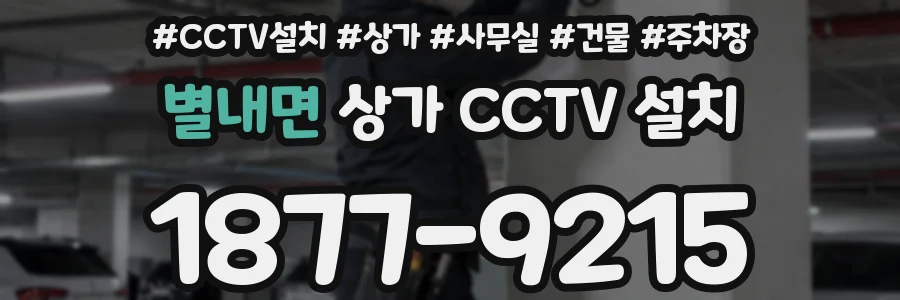 별내면 상가 CCTV 설치
