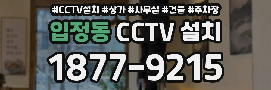 입정동 CCTV 설치