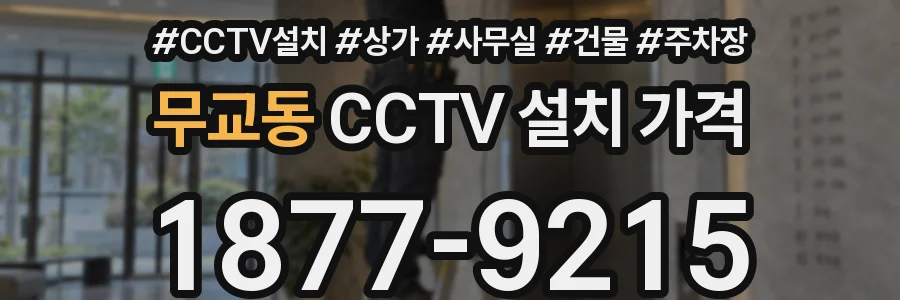 무교동 CCTV 설치 가격