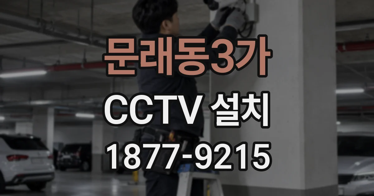 문래동3가 CCTV 설치