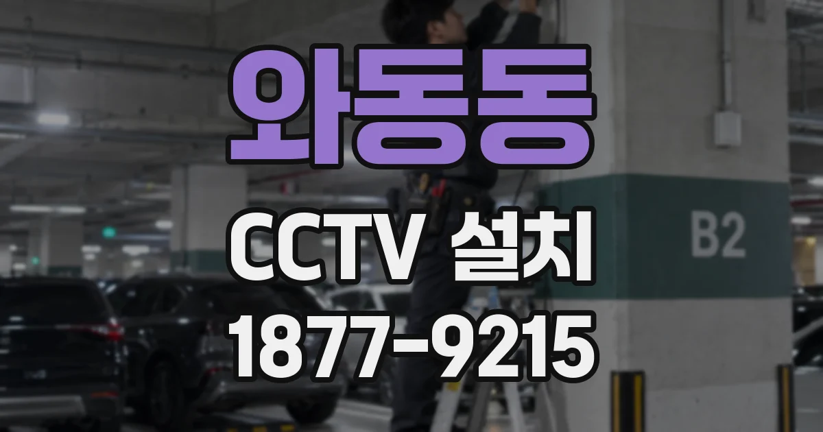 와동동 CCTV 설치
