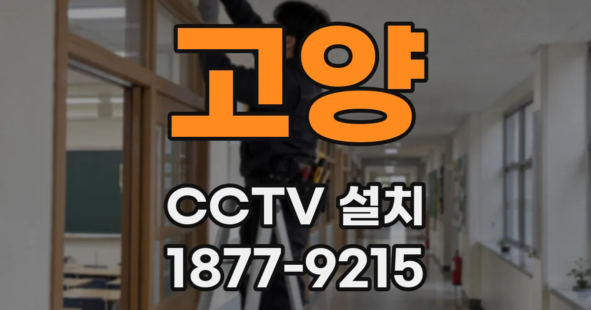 고양 CCTV 설치
