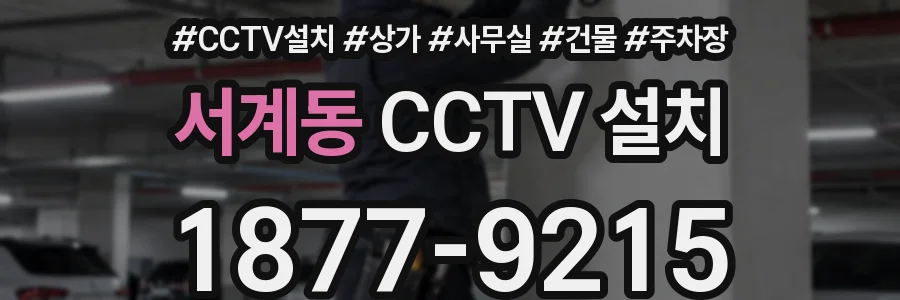 서계동 CCTV 설치