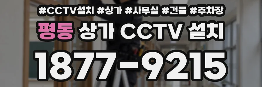 평동 상가 CCTV 설치