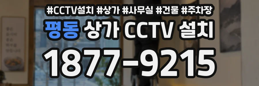 평동 상가 CCTV 설치