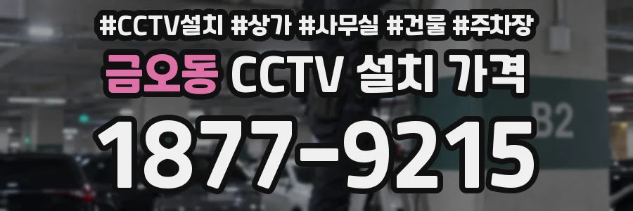 금오동 CCTV 설치 가격