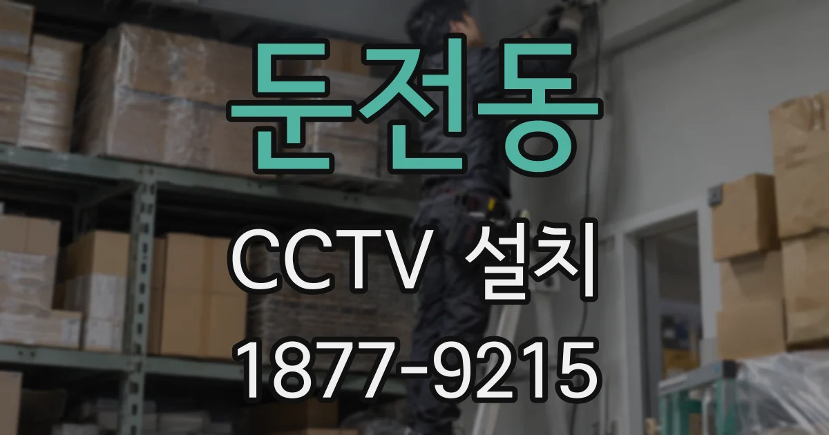 둔전동 CCTV 설치