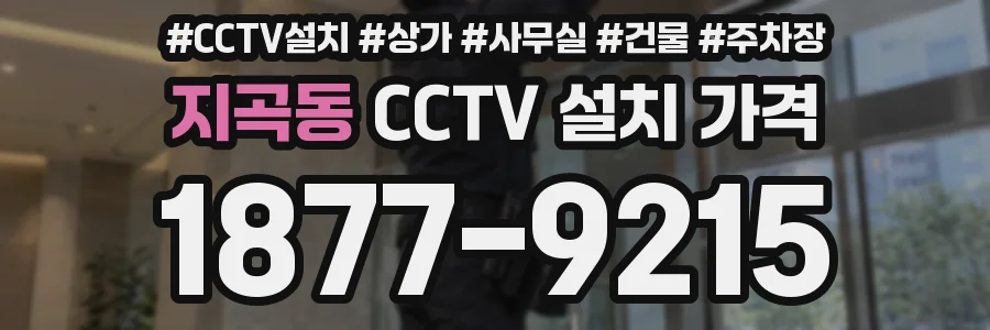 지곡동 CCTV 설치 가격
