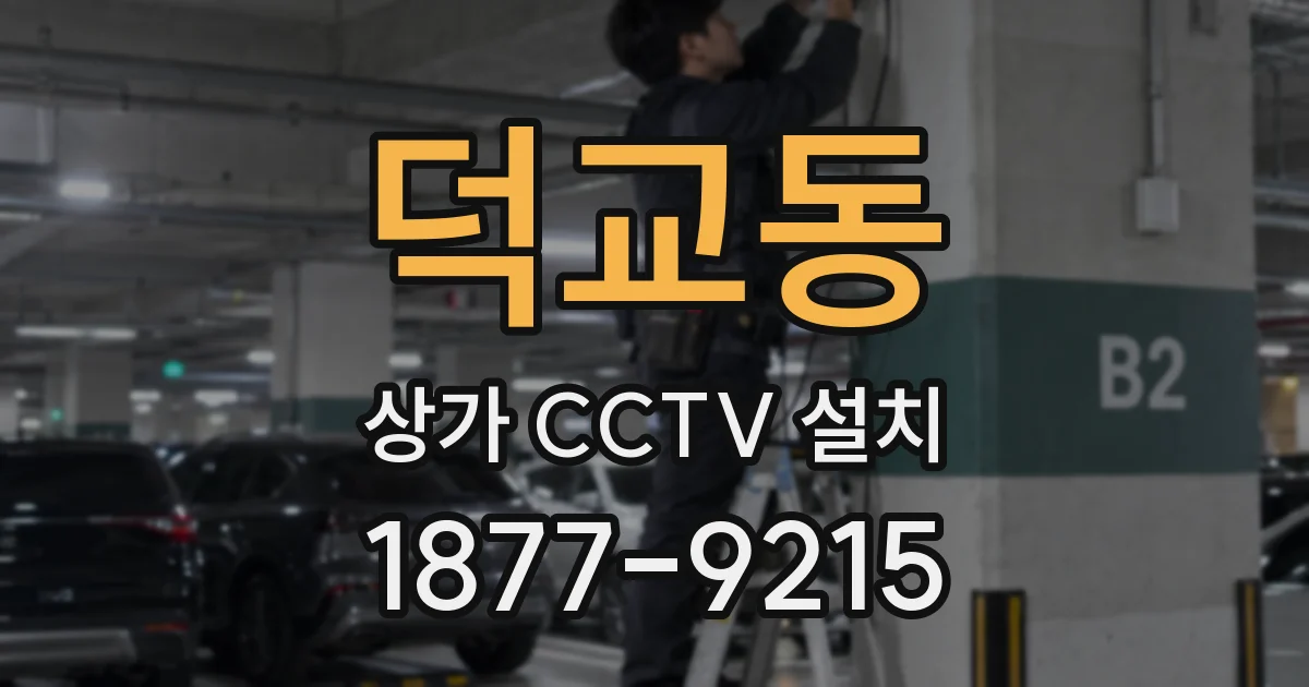 덕교동 상가 CCTV 설치