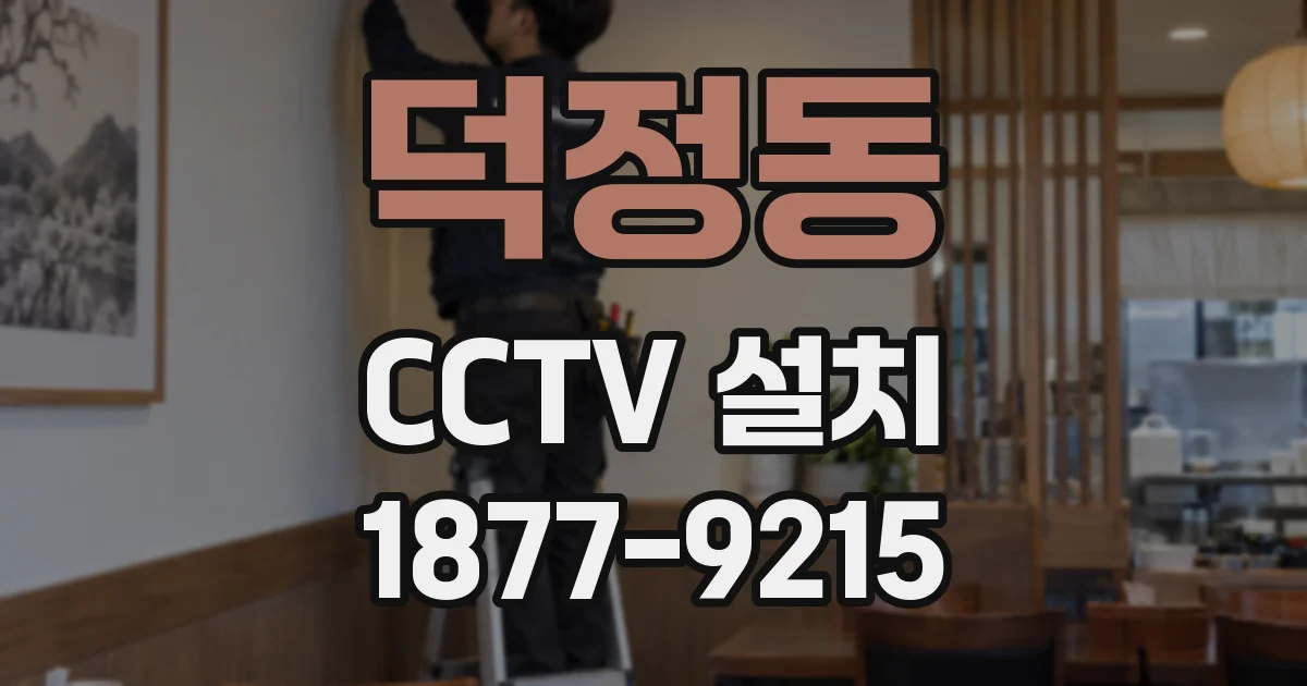 덕정동 CCTV 설치