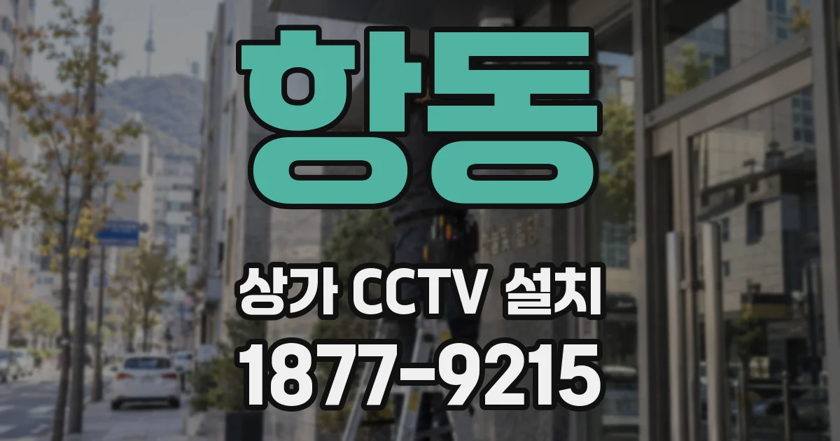항동 상가 CCTV 설치