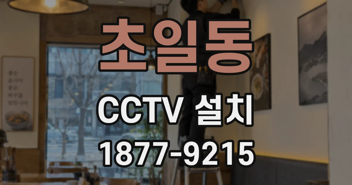 초일동 CCTV 설치