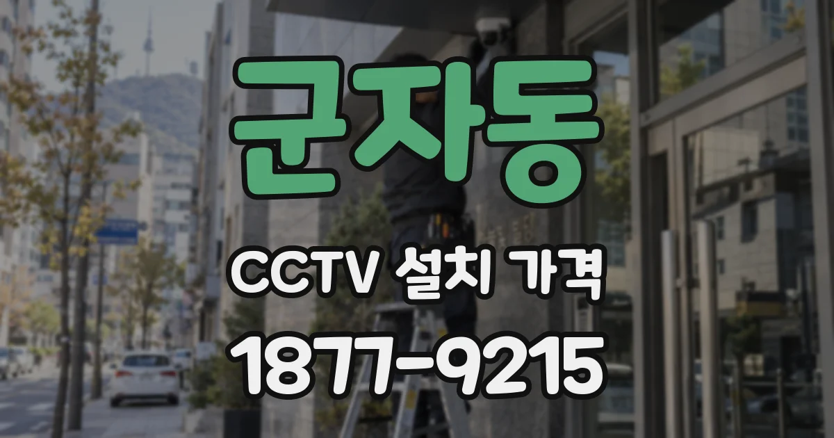 군자동 CCTV 설치 가격