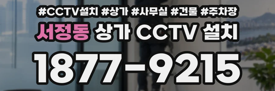 서정동 상가 CCTV 설치