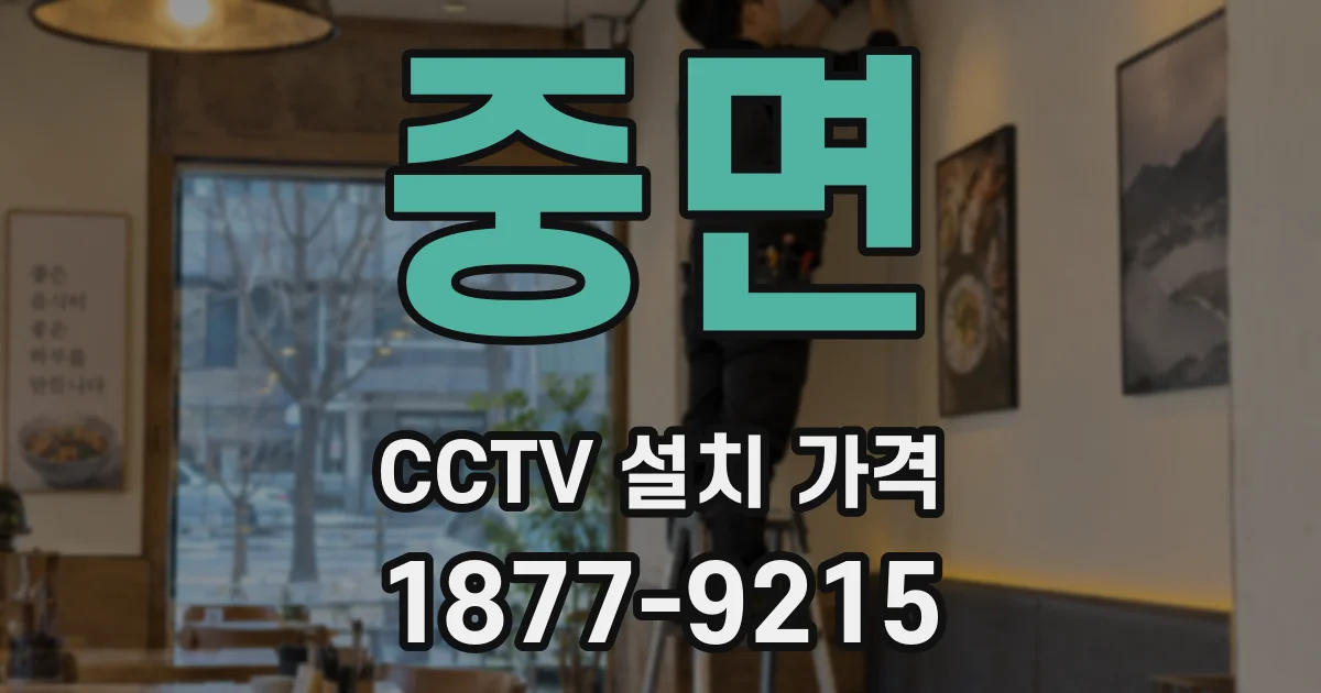 중면 CCTV 설치 가격