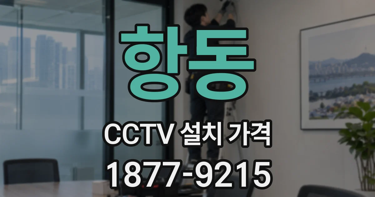 항동 CCTV 설치 가격