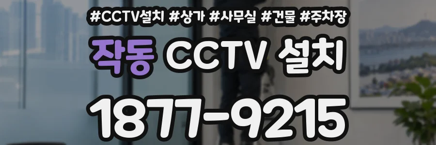 작동 CCTV 설치