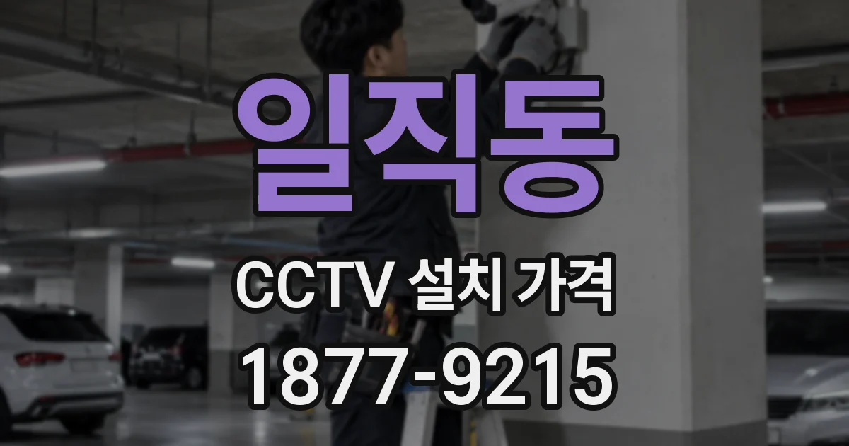 일직동 CCTV 설치 가격