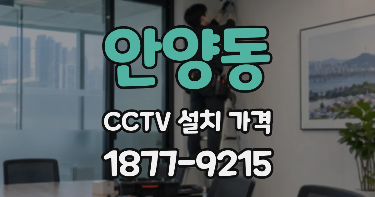 안양동 CCTV 설치 가격